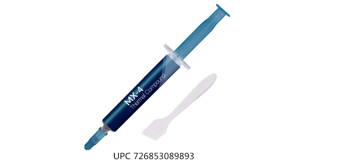 MX-4 Thermal Compound Paste, Carbon Based High Performance, Heatsink Paste, CPU for All Coolers, Interface Material, 4 G