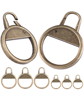 Ring Zipper Pull Heavy Duty Metal Zipper Fixer Tab Repair Set for Jacket Coat Shoes Suitcases Bags Luggage
