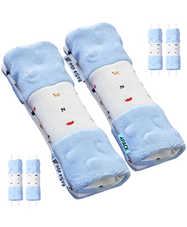 4 Packs Baby Car Seat Straps Cover Shoulder Pads for Baby, Baby Car Seat Belt Pads Seat Belt Covers for All Car Seats/Pushchair/Stroller (5.9‘’X2‘’in)