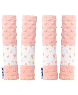 4 Pack Car Seat Belt Straps Cover for Baby Kids, Baby Carrier Straps Covers Stroller Strap Pads Baby Car Seat Belt Neck Covers for Baby(9.8'’X2.2''inch)