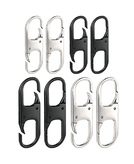 Anti Theft Zipper Lock- Backpack Zipper Lock Keep The Zipper Closed, Quick Disconnect Clip - Key Holder Add-on Accessory 8PCS 2Sizes